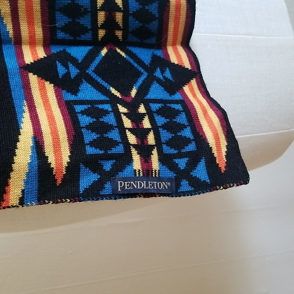 NWT PENDLETON la paz unisex merino wool knit muffler - Picture 2 of 5